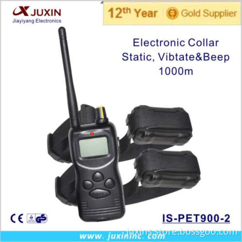 Vibration and Shock Dog Training Product with 1000M Remote Control Trainer